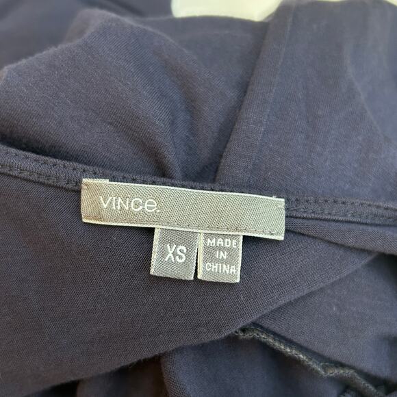 Vince Maxi Dress XS Navy Blue Tank Vacation Minimalist Lounge Simple Comfy - Picture 3 of 5